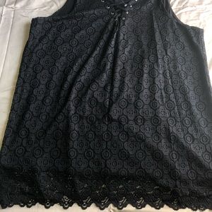 Sleeveless Embroidered Top